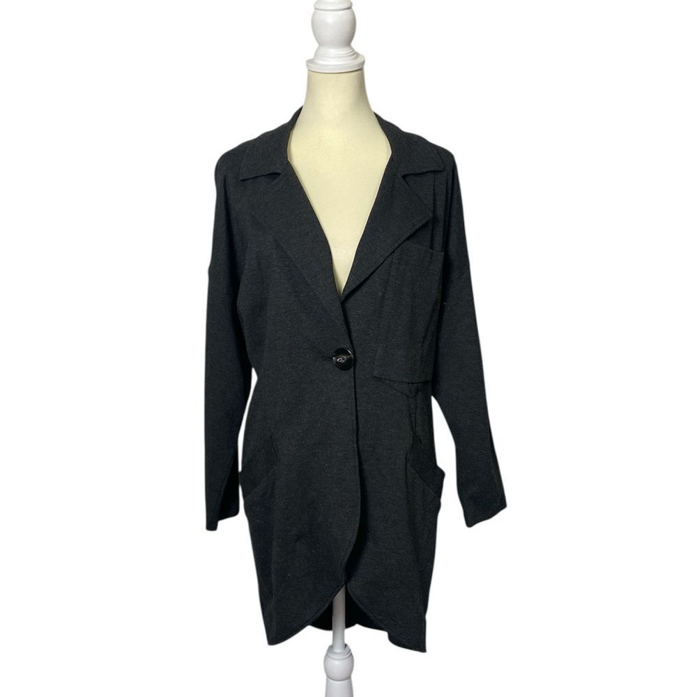 Cabi Stretch Ponte Knit Lisbon Topper Single Button Jacket Women's Size Small
